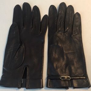 Vintage brown leather gloves unlined 7 1/2